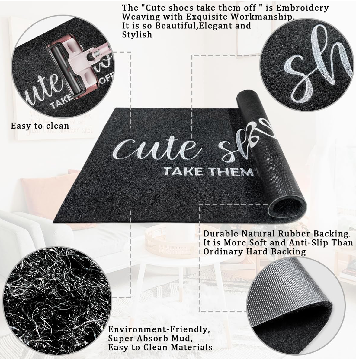 Cute Shoes Take Them Off Doormat