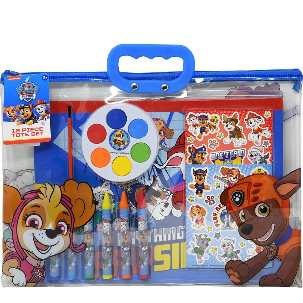 Paw Patrol 12pc Stationery in Zipper Tote Set