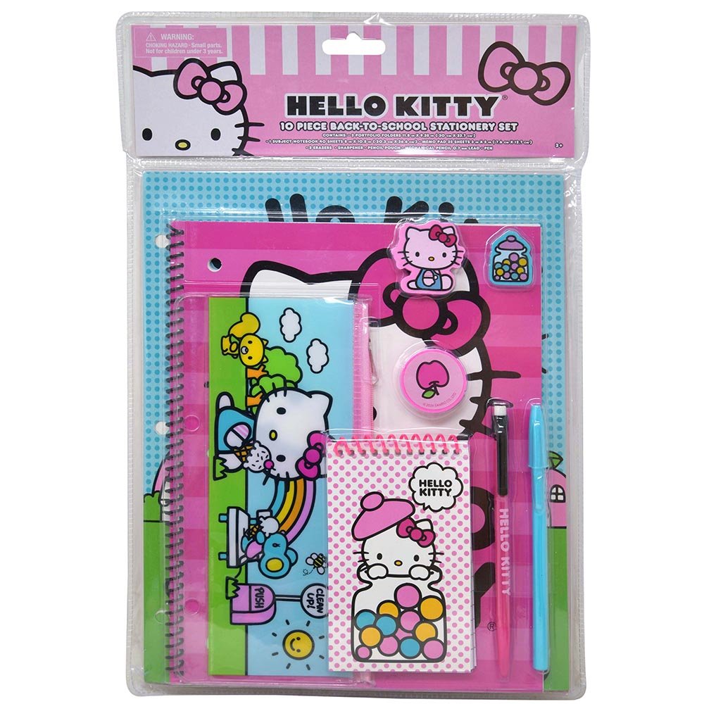 Hello Kitty 10pc Value Set in Bag with Header