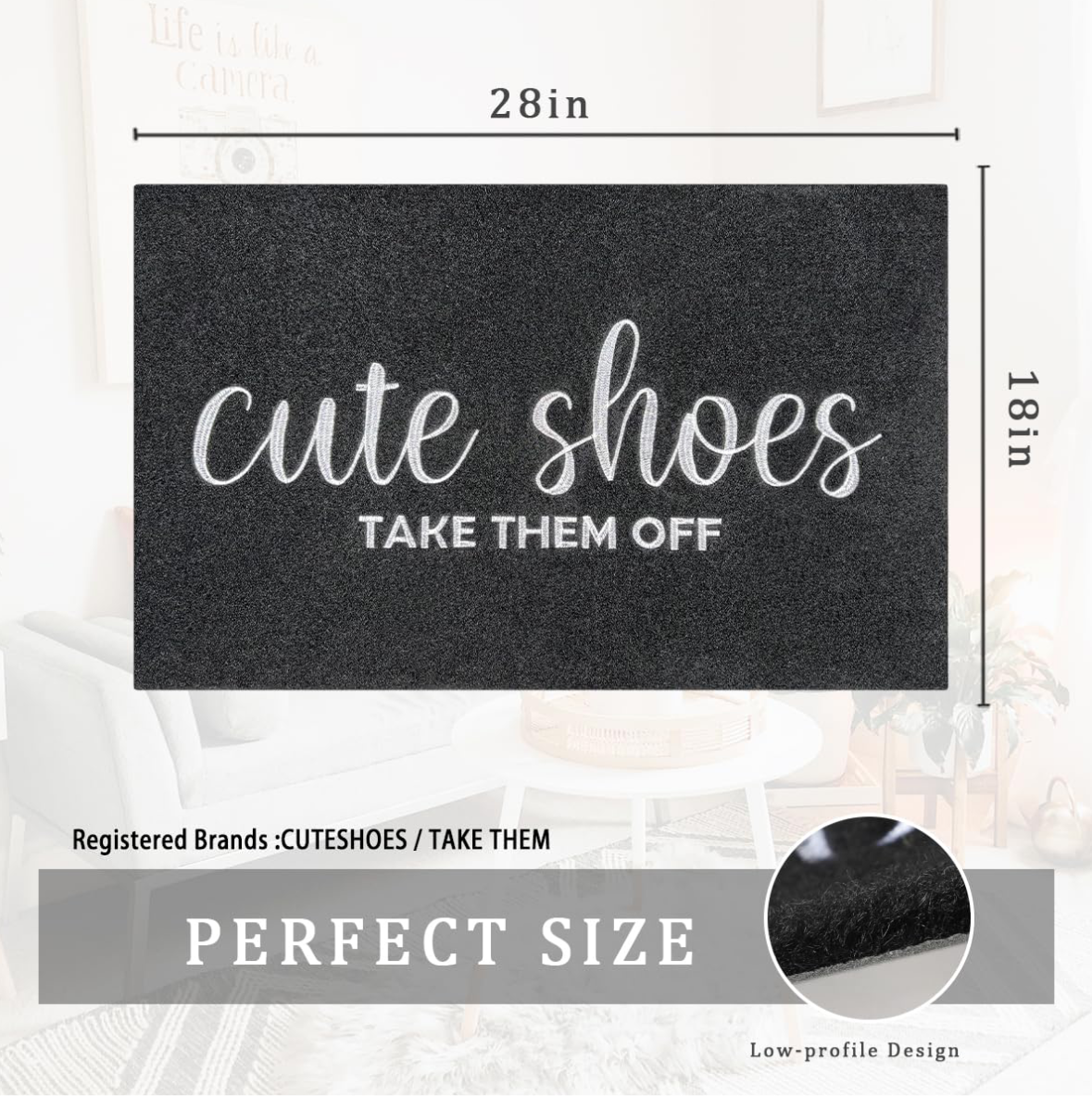 Cute Shoes Take Them Off Doormat