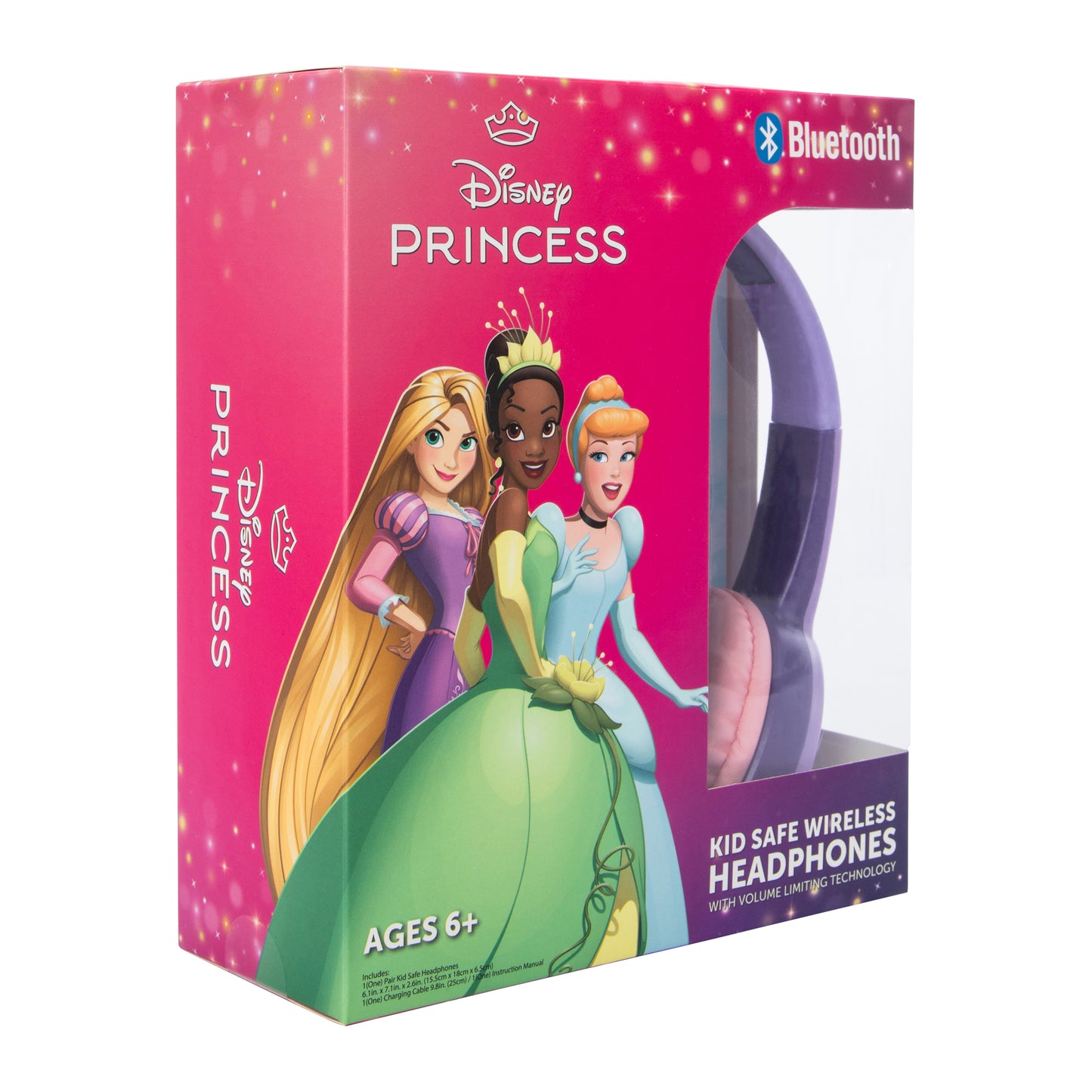 Disney Princess Kids Safe Wireless & Bluetooth Headphone AGES 6+