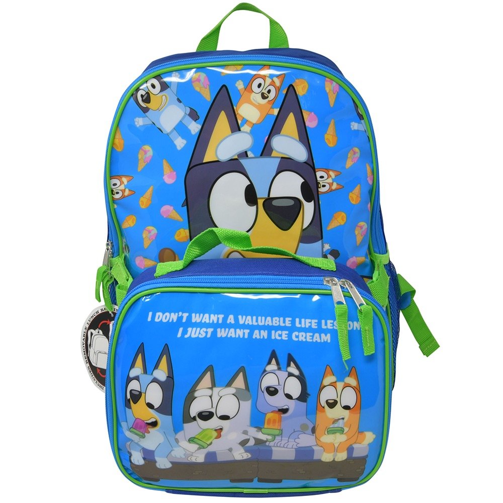 Bluey 16" Backpack with Rectangle Lunch Bag