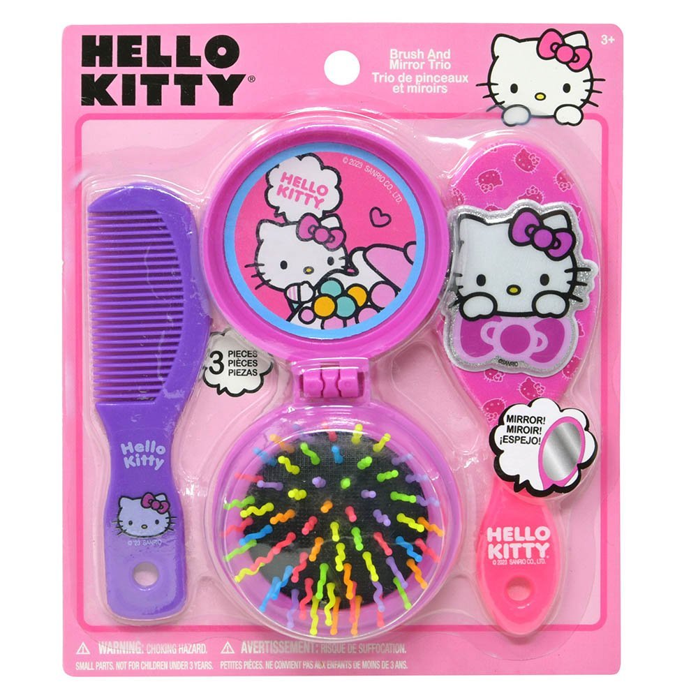 Hello Kitty Brush & Mirror Set on Card