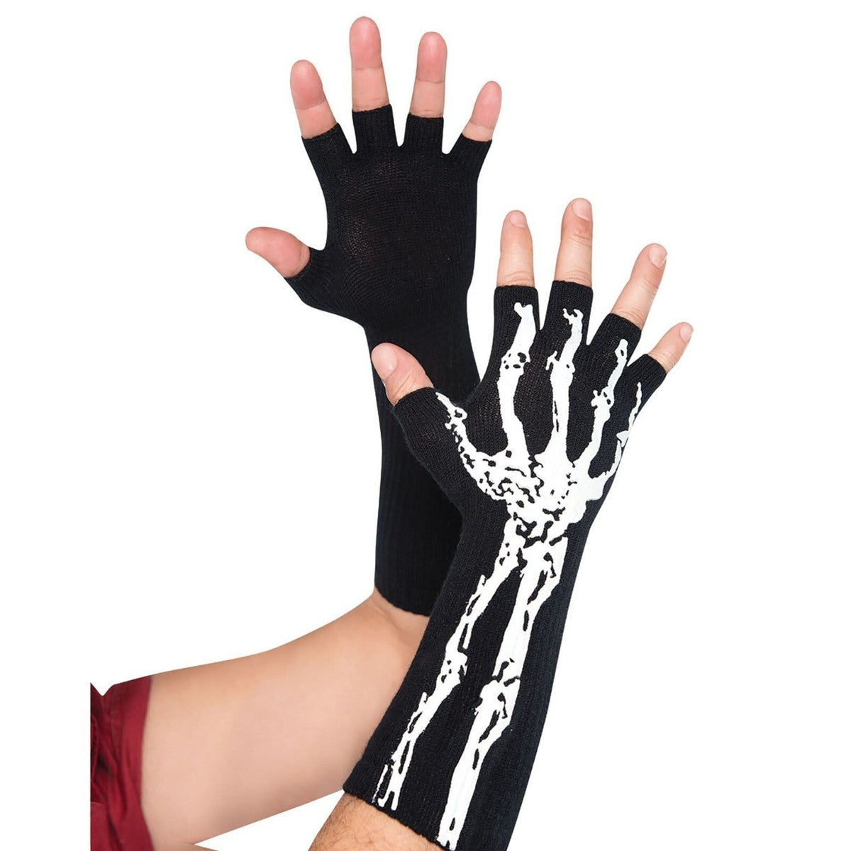 AA Fingerless Gloves Glow in the Dark 1 pair