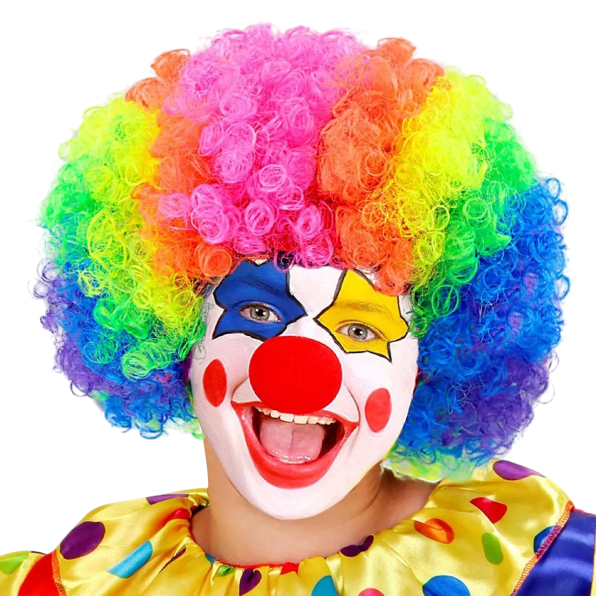 AA Rainbow Clown Wig - KIDS SIZE ONLY
