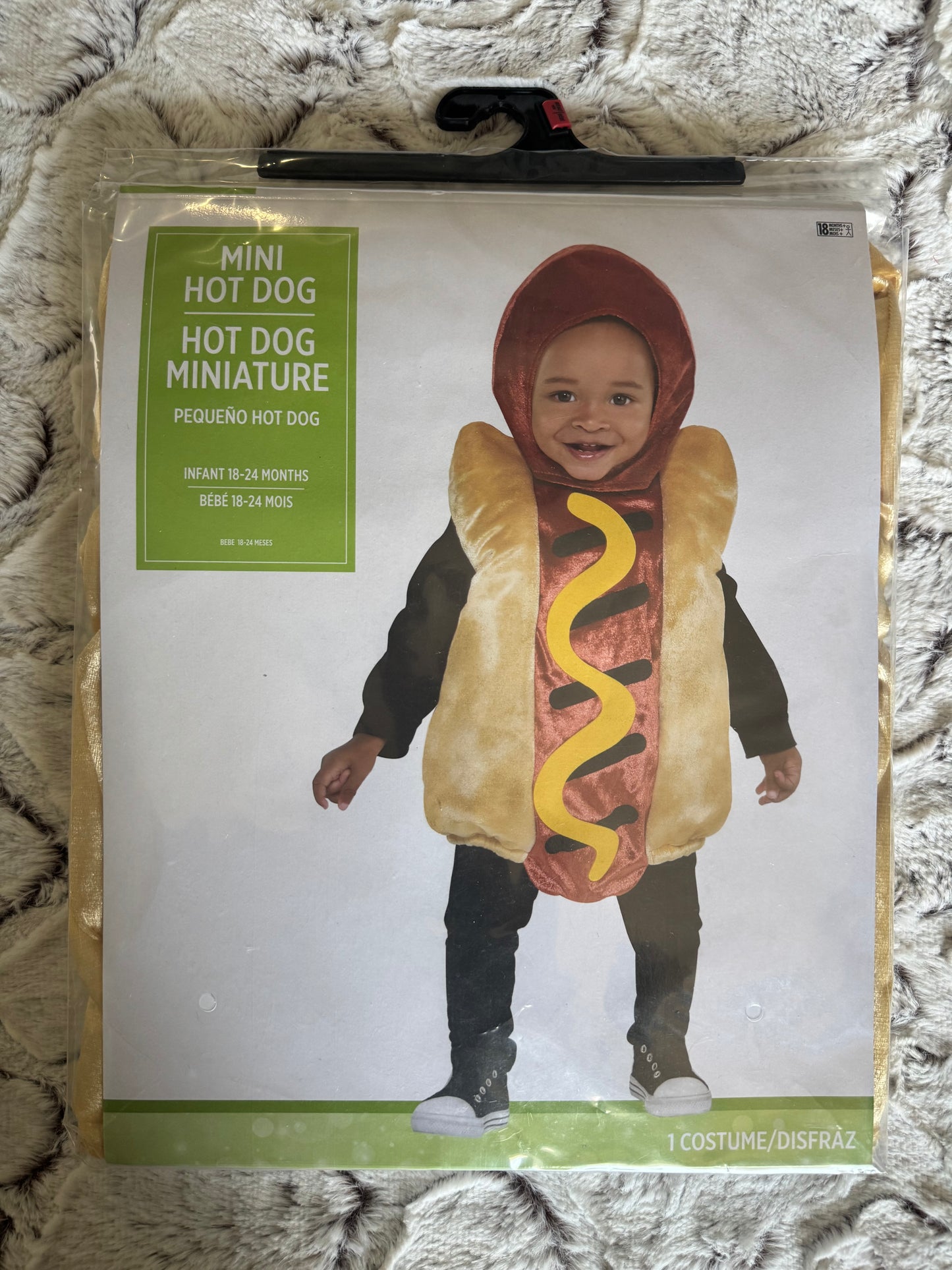 AA Mini Hotdog Costume (18-24months)