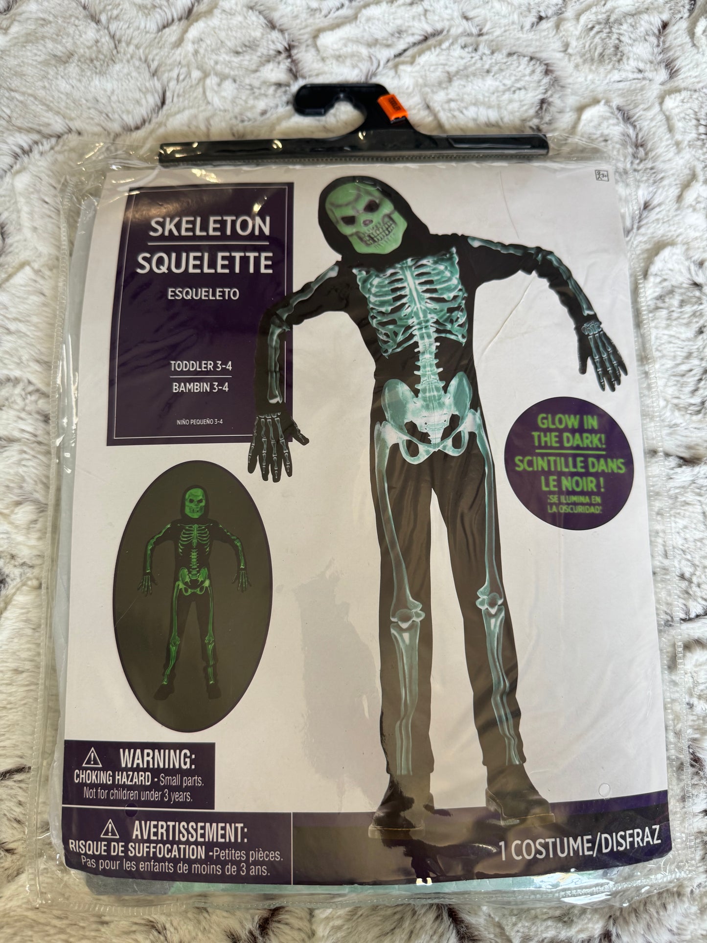 AA Glow in the dark Skeleton - TODDLER 3-4