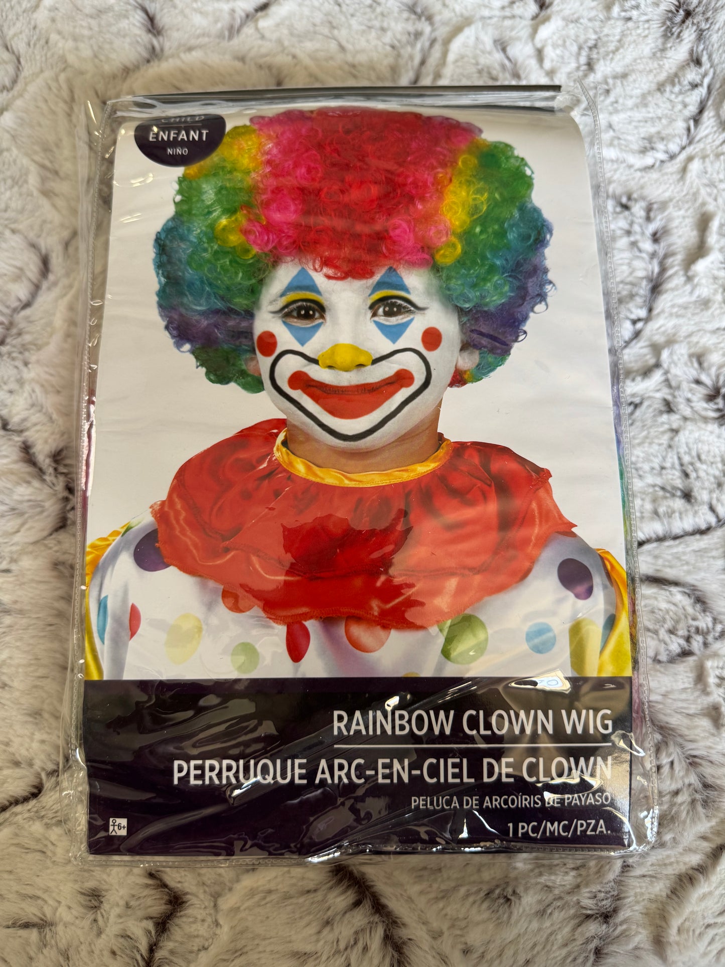 AA Rainbow Clown Wig - KIDS SIZE ONLY