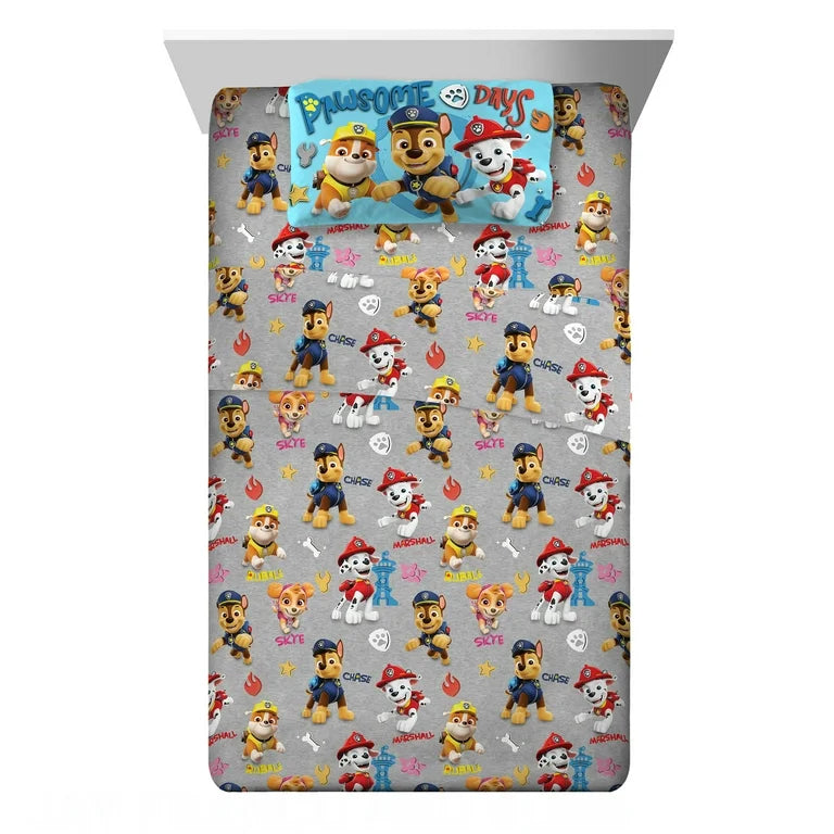 Paw Patrol 3 Piece Twin Sheet Set