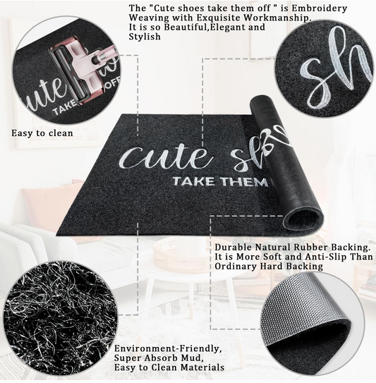 Cute Shoes Take Them Off Doormat