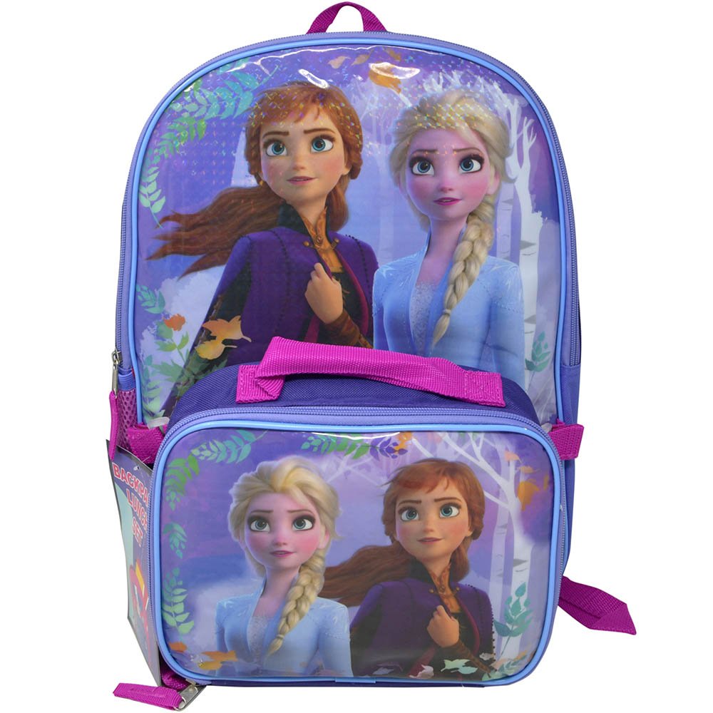 AA  Frozen 16" Backpack with Rectangle Lunch Bag