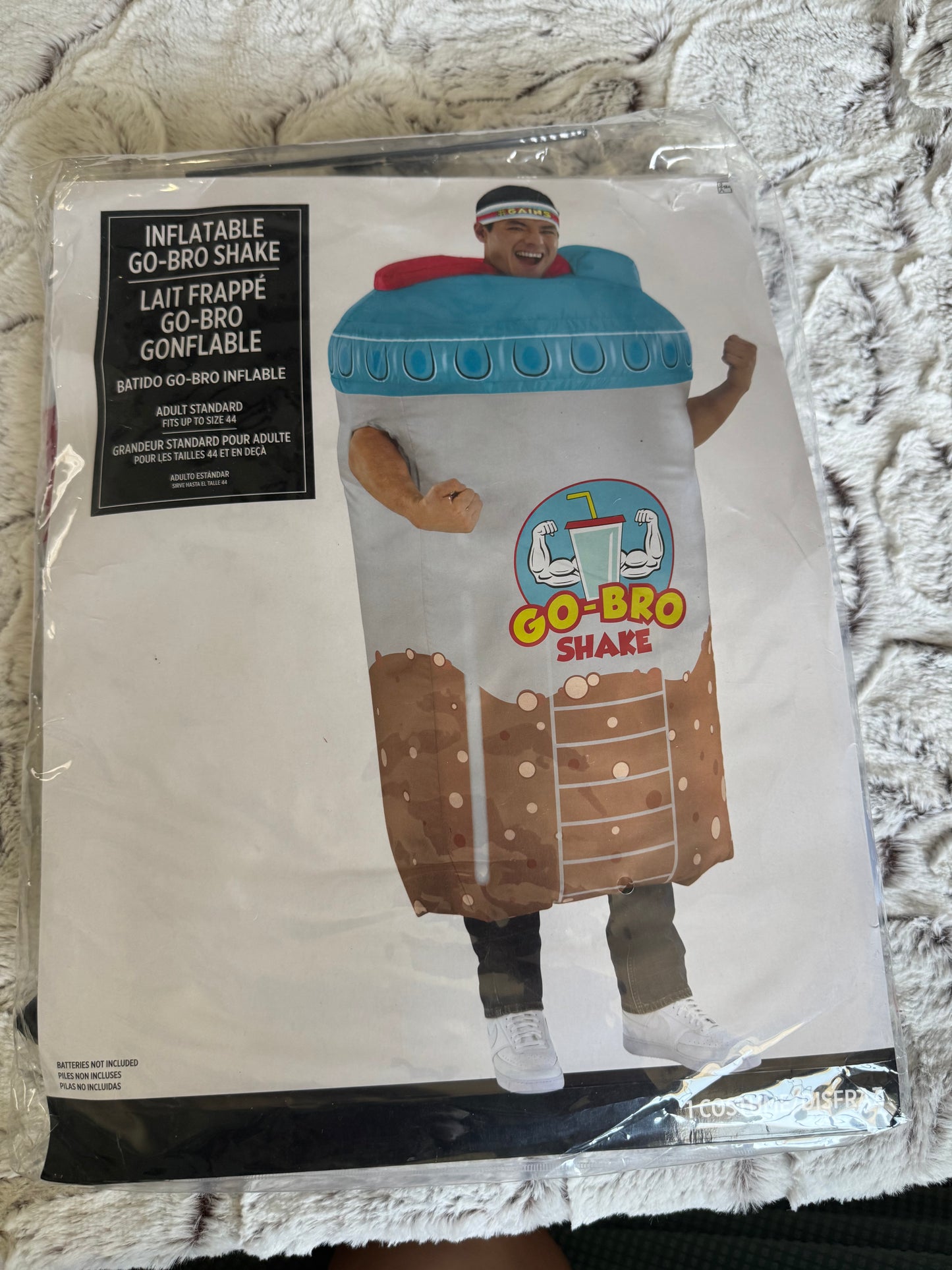 AA Inflatable Go-Pro Shake Costume - ADULT FITS UP TO 44