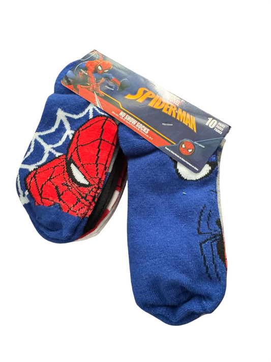 Spider Man 10pcs Socks Size: Boy 6-8